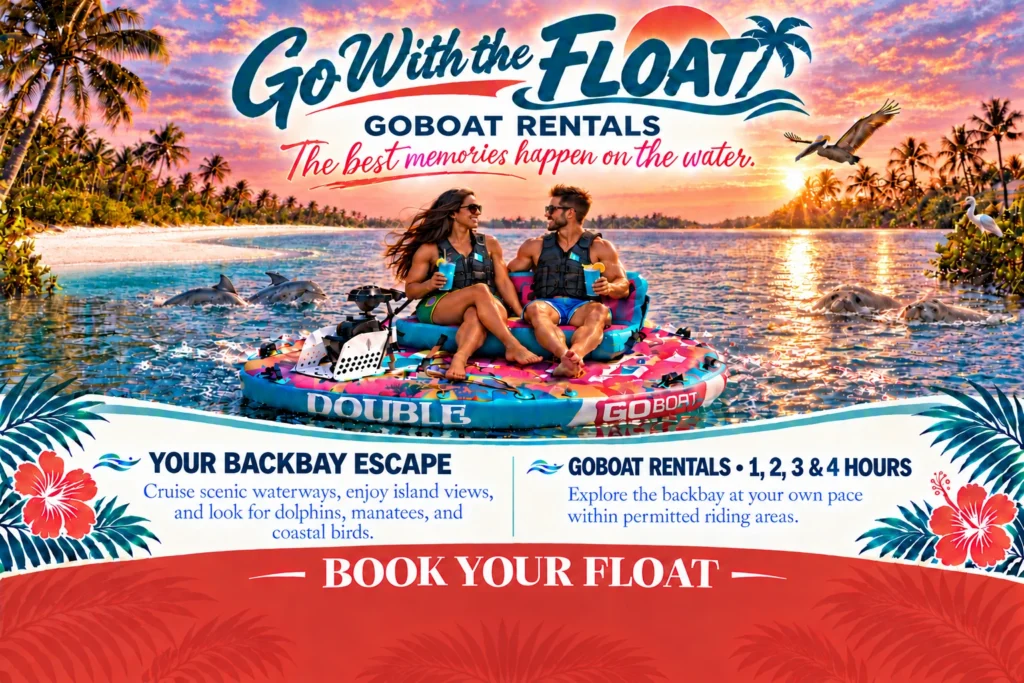 Go With The FLOAT GoBoat adventure at sunset